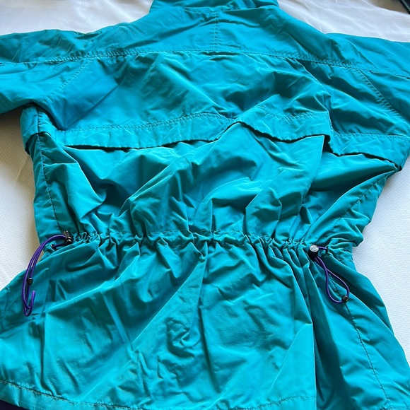 Vintage Columbia Jacket Outer Shell Gizzmo Retro Teal Outdoor Hiking Camping - Picture 7 of 8